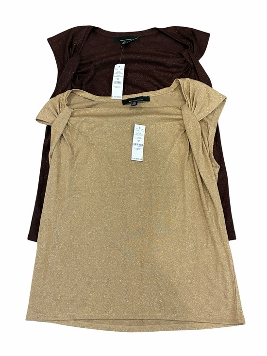 White House Black Market Tops - 2 NWT's WHBM Metallic Knit Tank with Stylish Twist Detail on Shoulders Shimmery